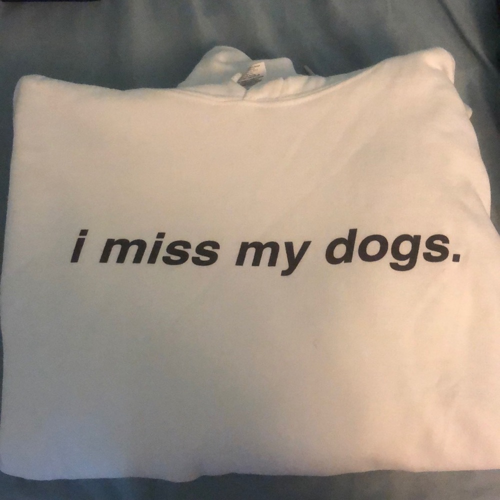 White sweatshirt